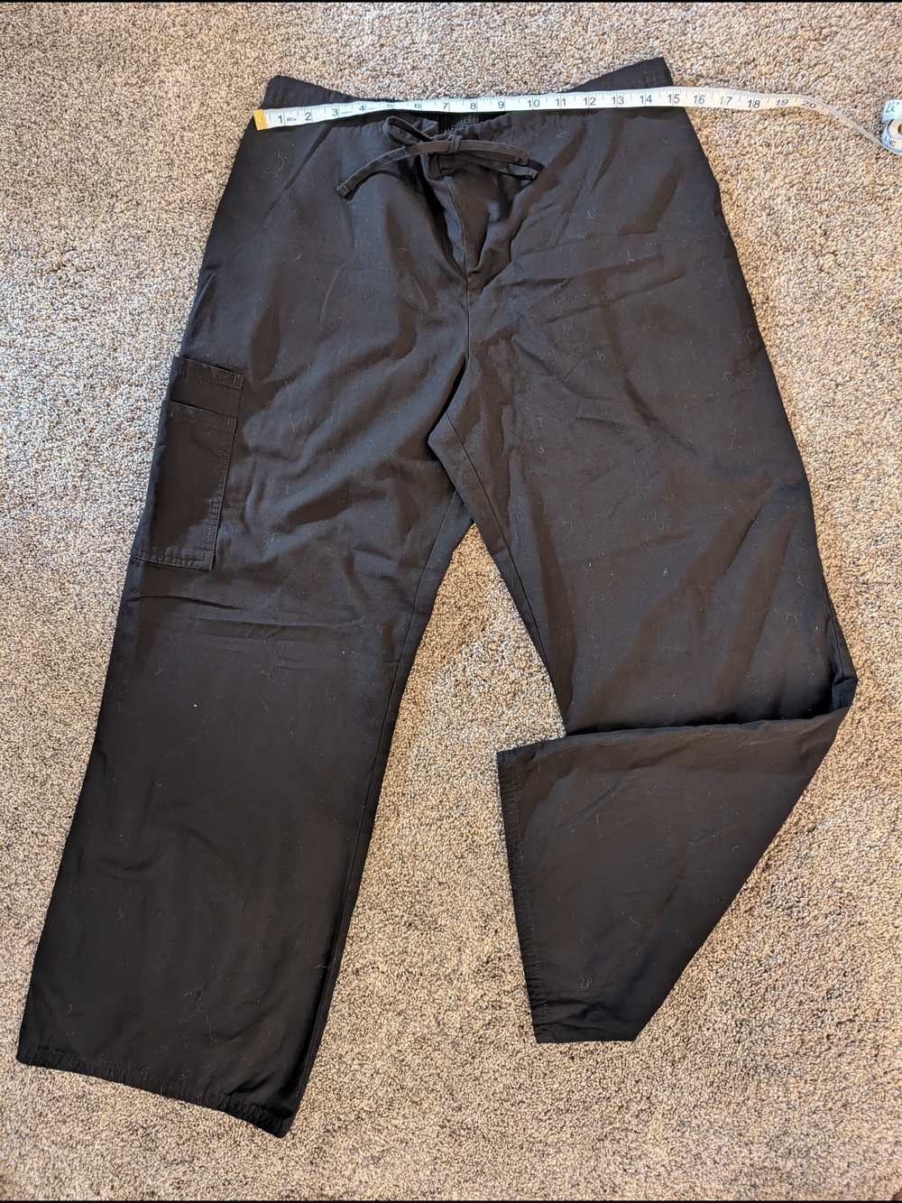 SB Scrubs Black Scrub Pants Size Medium Petite EUC